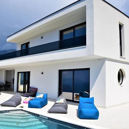 Design Skyblue Mit Pool Und Panorama Meerblick * Podgora