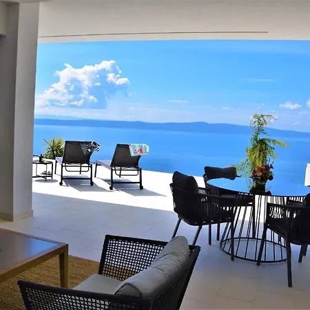 Design Skyblue Mit Pool Und Panorama Meerblick Villa Podgora