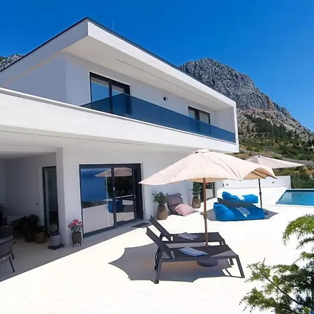 Design Skyblue Mit Pool Und Panorama Meerblick * Podgora (Split-Dalmatia)